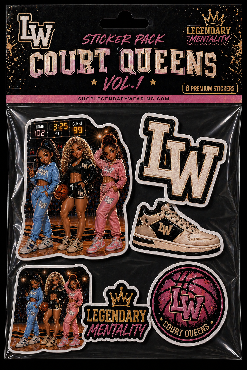 LW Court Queens Digital Sticker Pack Vol. 1