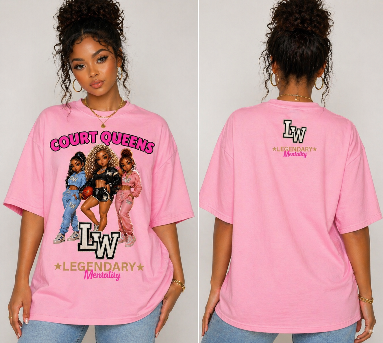 Court Queens Legendary Mentality Graphic Tee