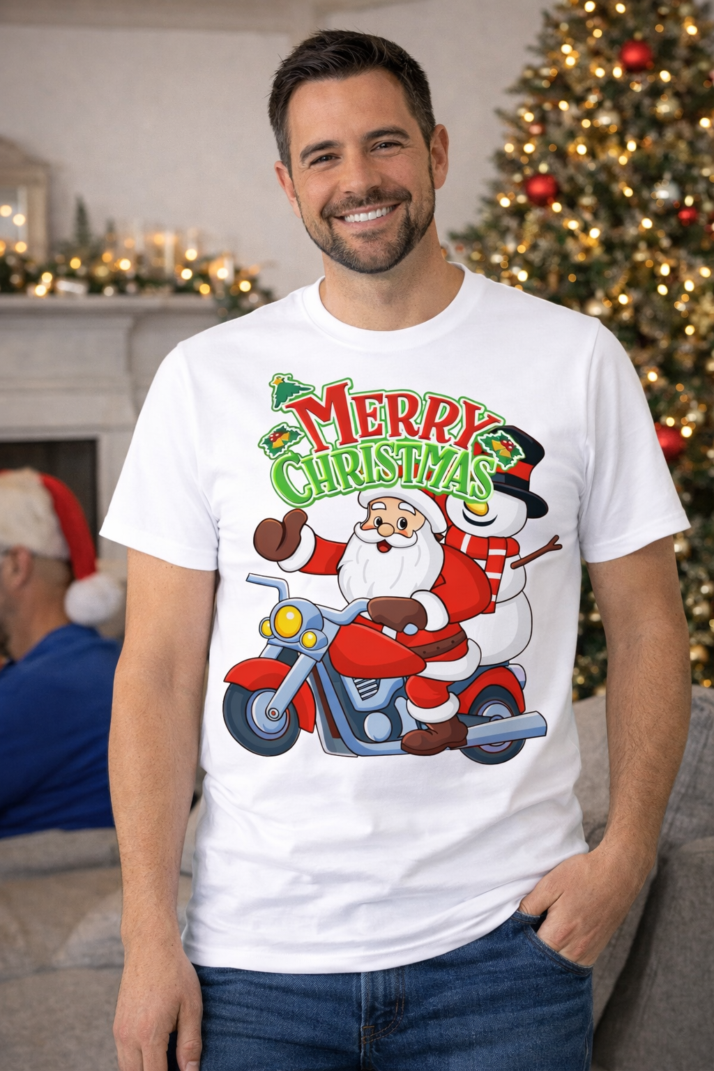 Santa Merry Christmas Tee