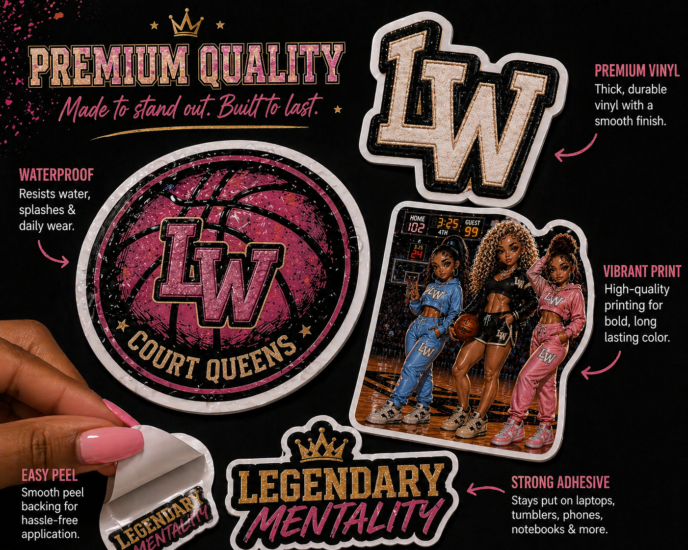 LW Court Queens Digital Sticker Pack Vol. 1